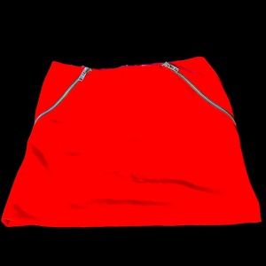 EUC Women’s BCBGeneration High-waisted Zippered Mini Skirt in Vermillion Sz 4